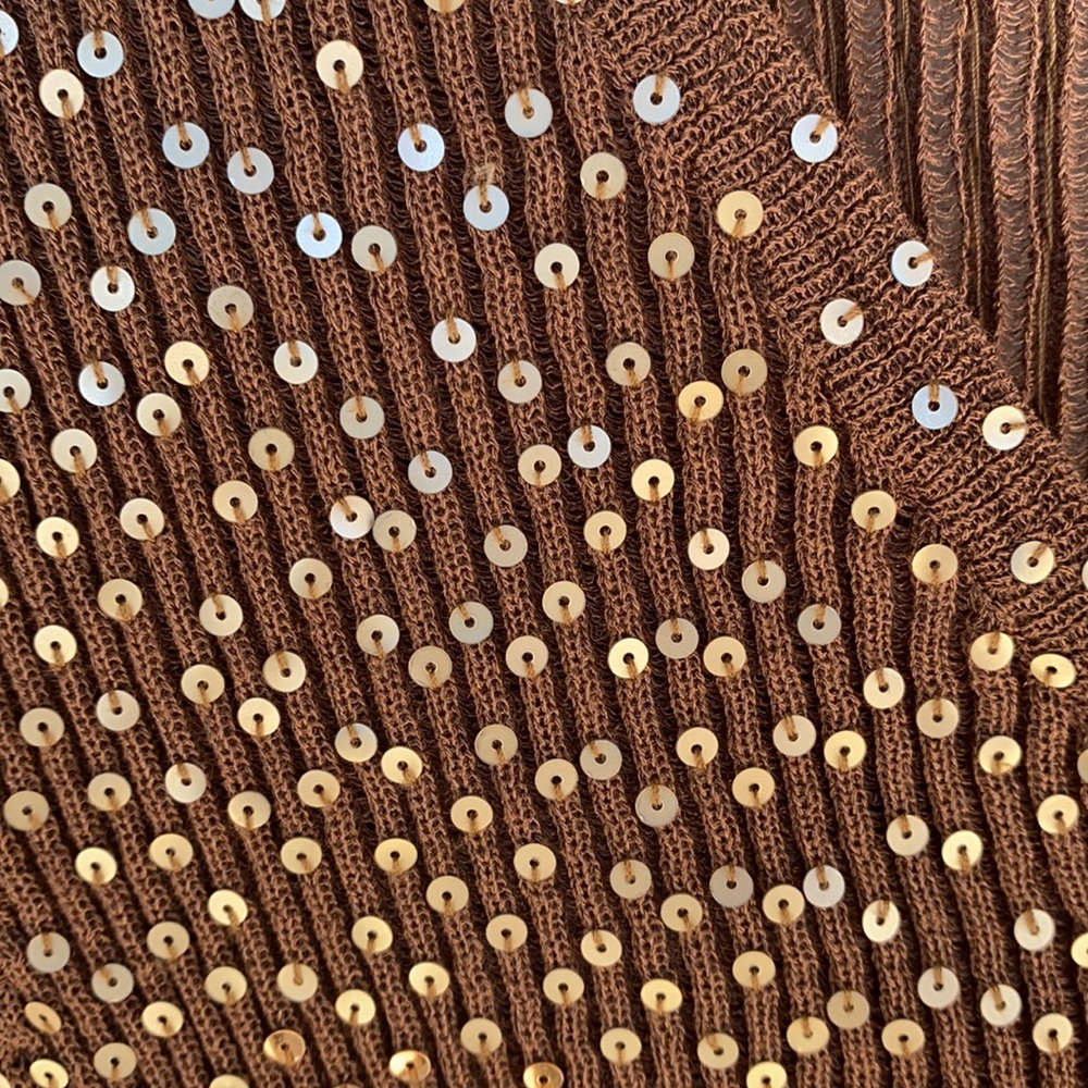 Virtual Runway Connection Sequin Ribbed Cardigan 2 - Picture 4 of 7